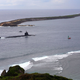 Un USS Seawolf (SSN 21) llega al Puerto Apra, Guam, para una escala durante un despliegue en el Oeste del Pacífico.